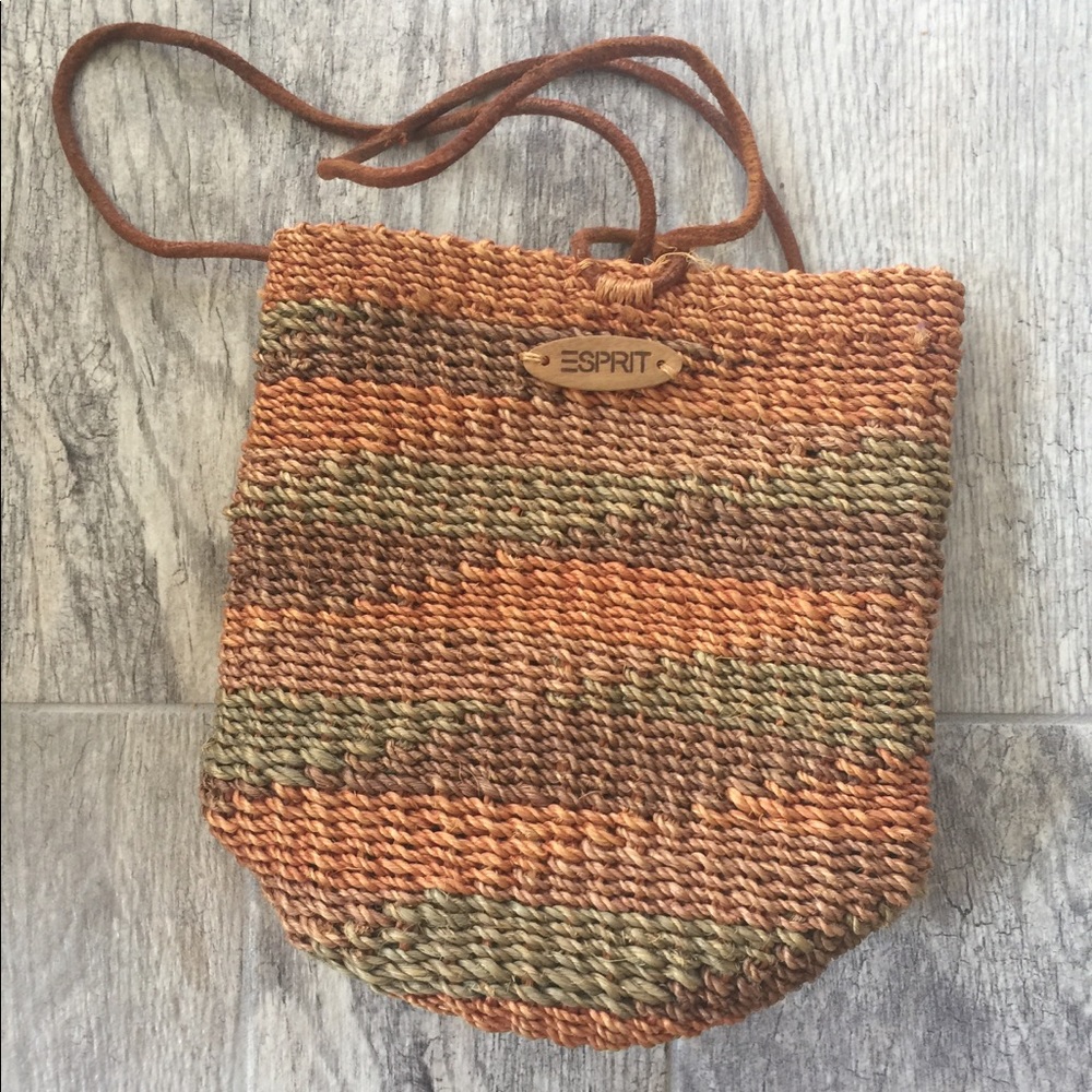 Esprit straw backpack